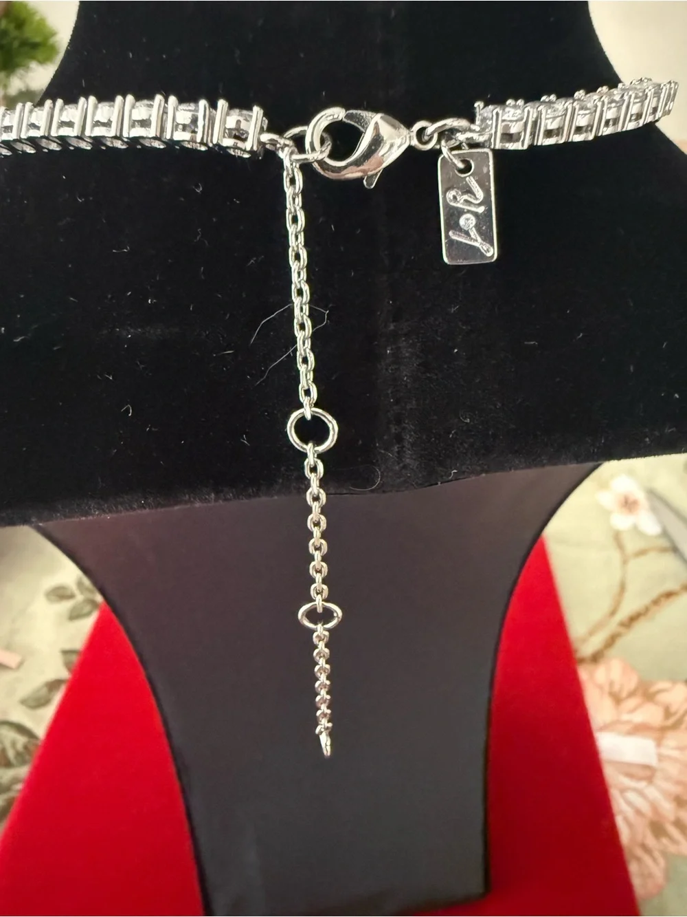 Jaclyn Roxanne Adjustable Tennis Necklace (crystals)